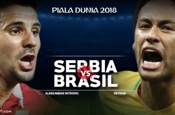 Piala Dunia 2018 : Hasil Brazil Vs Serbia, Skor 2-0