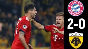 Hasil AEK Athens Vs Bayern Munich skor 0-2